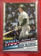 2020 Topps Baseball Decades' Best 1980's - Mark McGwire - Oakland Athletics