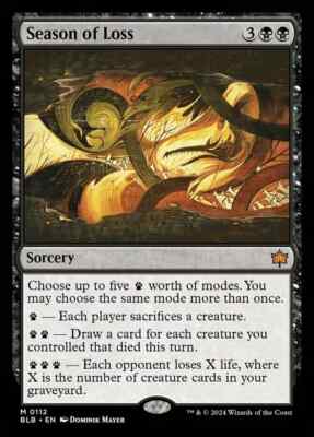 Season of Loss - FOIL - Bloomburrow -MTG - NM | eBay Season of Loss - FOIL - Bloomburrow -MTG - NM | eBay