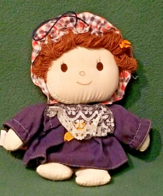 Vintage KAMAR Rag Doll 7'' Cloth Dolly Handmade in Taiwan Pascal Kamar 1980's