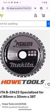 Makita B-33423 Circular Saw Blade Specialized TCT 185x30mm 38T Metal