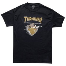 Thrasher Magazine FIRST COVER Skateboard T Shirt BLACK/GOLD