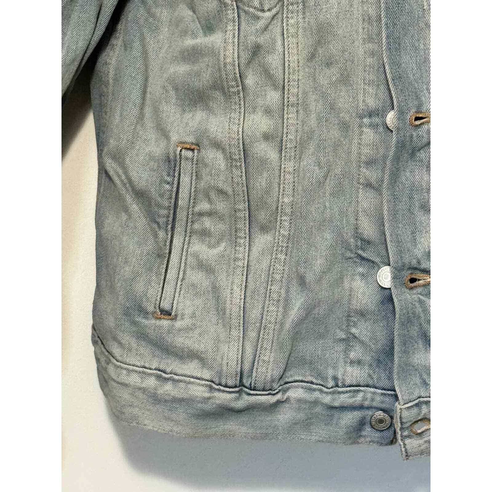 Levi Strauss Collared Button Down Denim Jacket Bl… - image 4