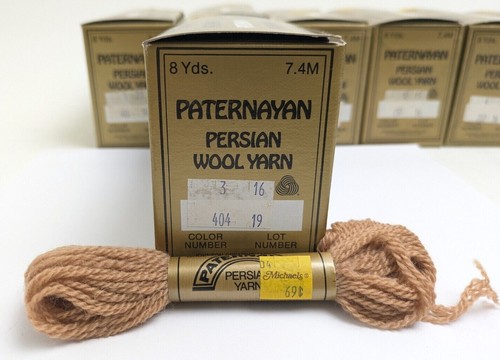Paternayan Persian Wool Yarn 8 Yards 3-Ply Lot NOS ~ FULL BOXES ~ Many Colors - Picture 32 of 39
