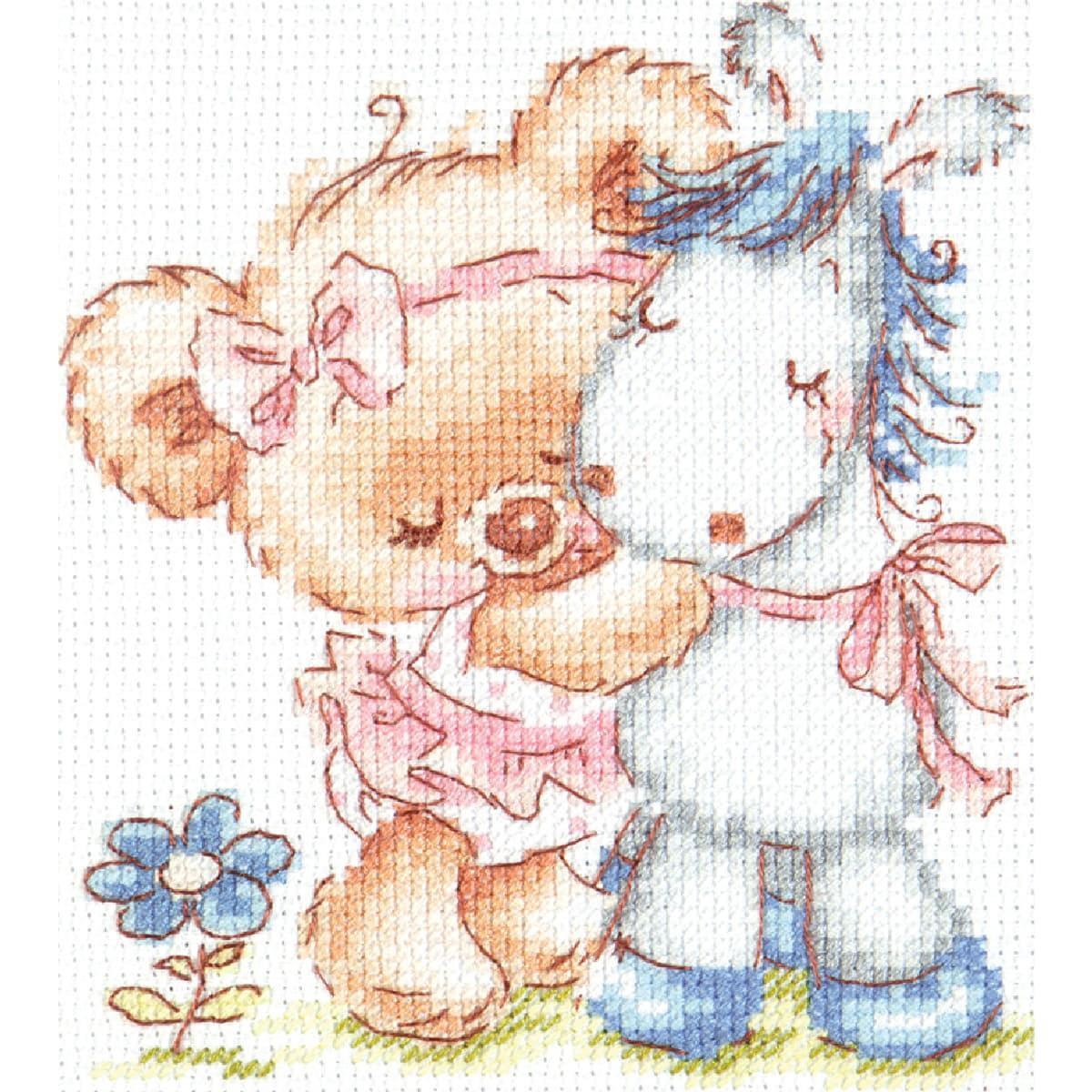 Magic Needle Zweigart Edition counted cross stitch kit ""I love my Horse"", 12x13c