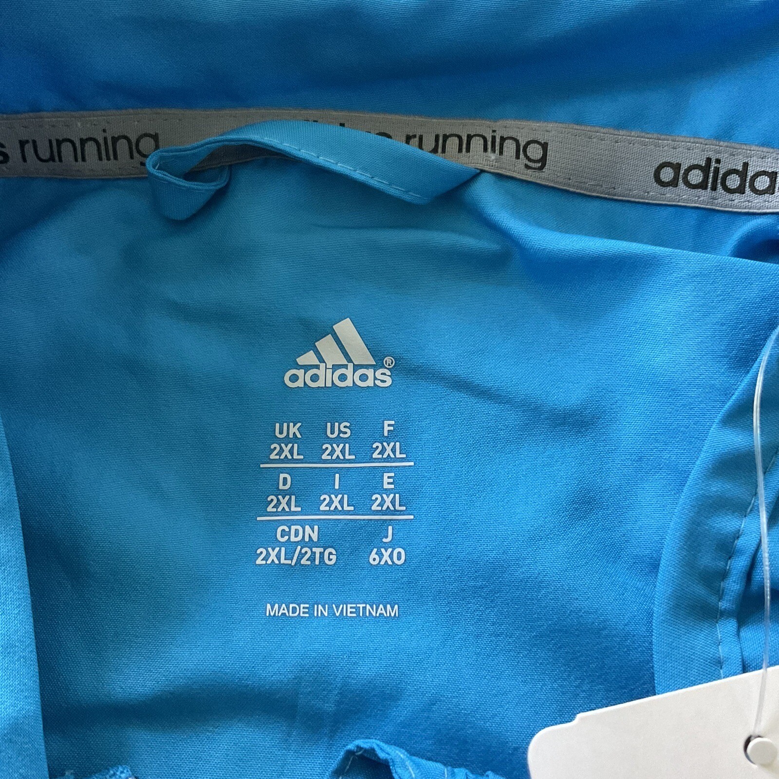 NWT Adidas 2014 Boston Marathon BAA Full Zip Windbreaker Jacket XXL