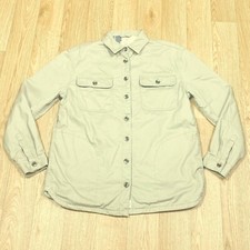 Fat Face Overshirt Jacket Size Uk 8 Womens In Nat-ivory Stone Button Up L/s