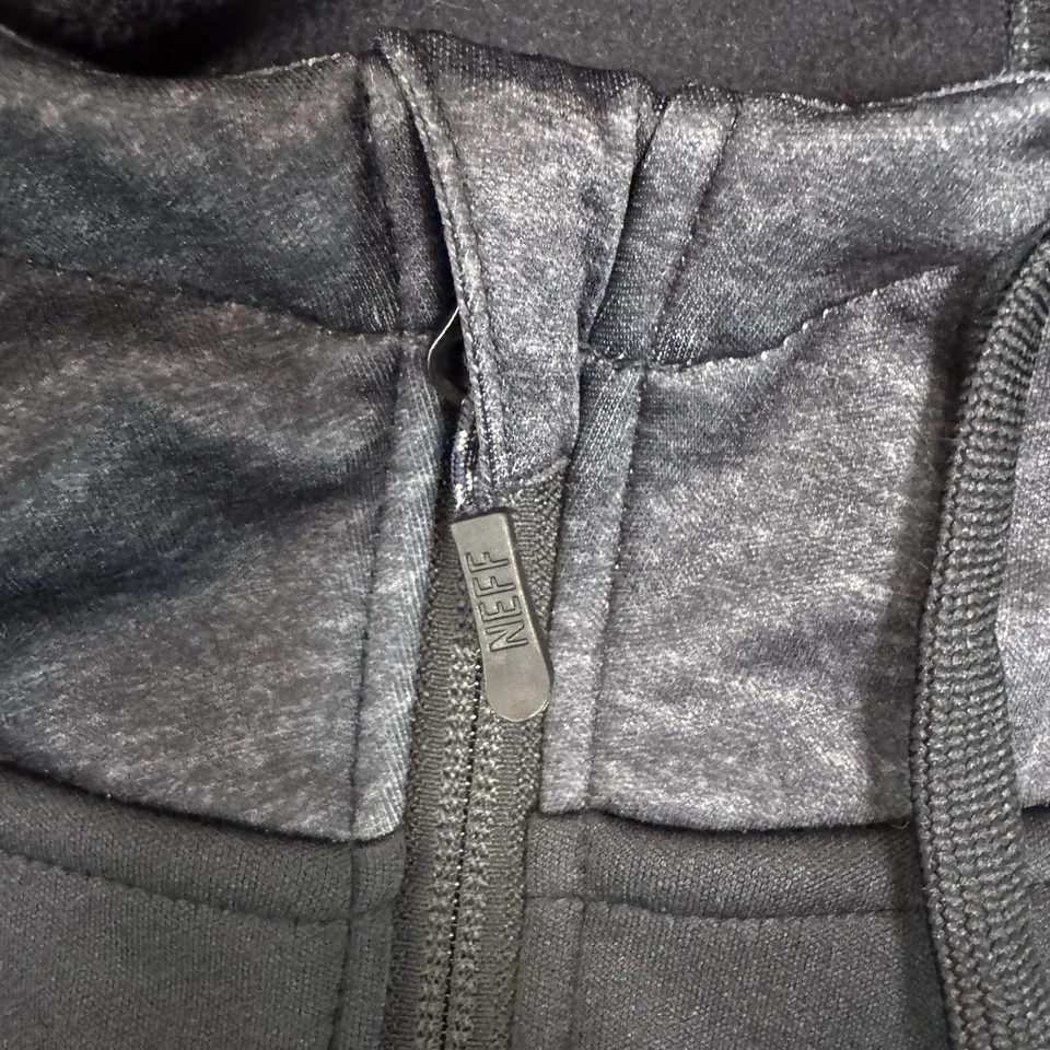 Neff Sudadera con Capucha Para Hombre Grande Negra Cremallera Completa Manga Larga Chaqueta Logo Snowboard Foto 4 de 4