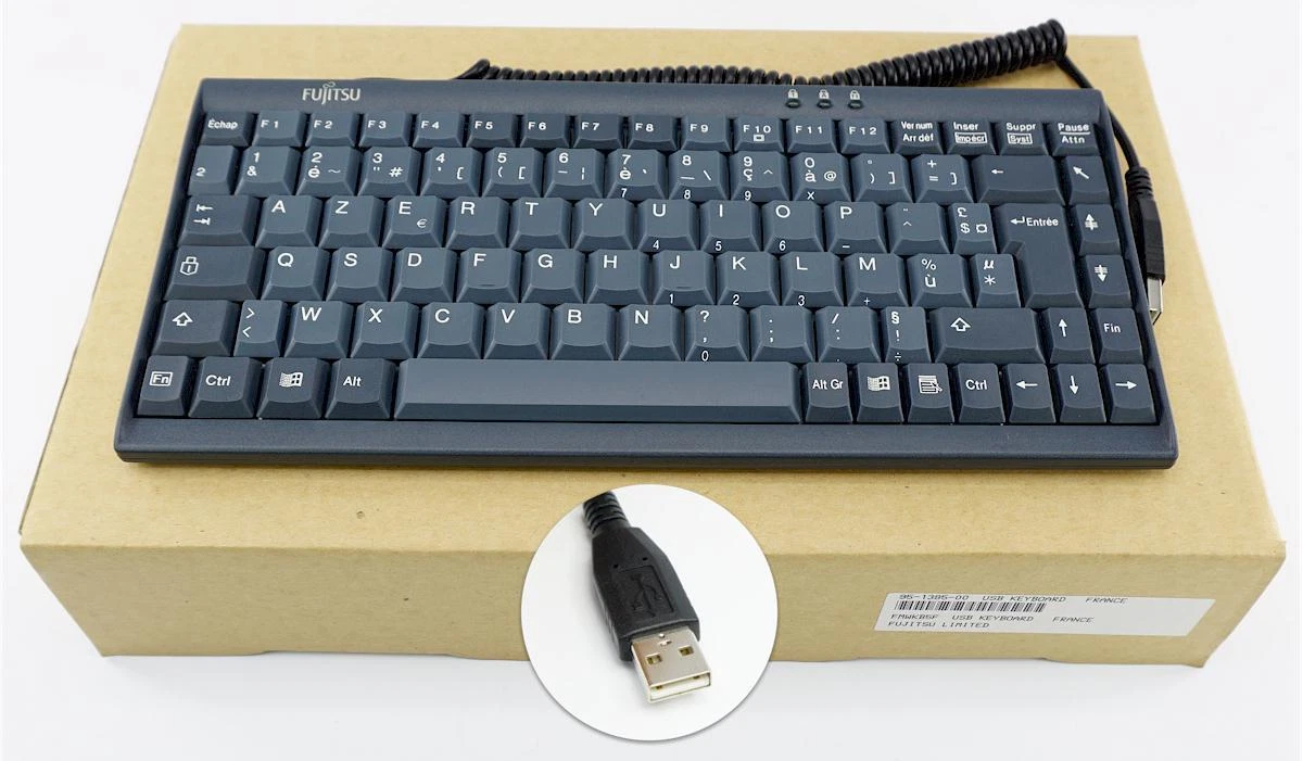 Clavier rétro fujitsu Siemens usb beige bicolore - Accessoires informatique