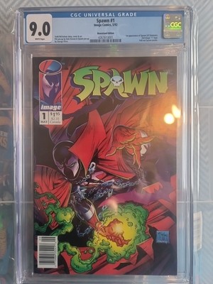 Spawn #1 Newstand Cgc 9.0