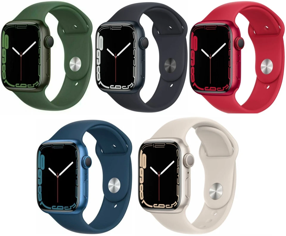 Apple Watch Series 7 41mm 45mm GPS + WiFi + Carcasa Aluminio Celular - Bueno