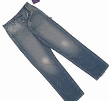 NEW Ralph Lauren Collection Jeans Carpenter Style Faded Distressed Purple Label