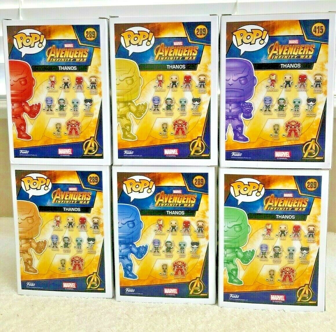 Funko Pop! Avengers Infinity War THANOS Chrome Walmart Exclusive