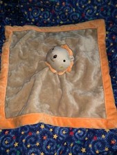Tiddliwinks Brown  Orange LION 13" by 13" Lovey / Security Blanket