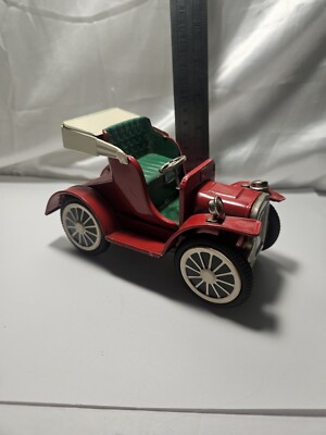 VINTAGE TIN FRICTION EARLY MODEL RED AUTOMOBILE Works