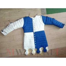 Medieval Padded Gambeson Protective Armor Full Sleeve Aketon Cotton