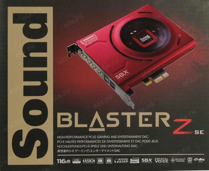 Soundkarte Creative Sound Blaster Z SE 24-bit/192kHz 116 dB SNR DTS 5.1 PCI-e x1 - Image 2 of 4