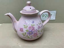 Vintage Pink Floral Porcelain Teapot - Japan 5