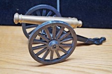 VINTAGE MF CO. CAST IRON BRASS METAL CIVIL WAR C 1/3 CANON CANNON W/ PATINA