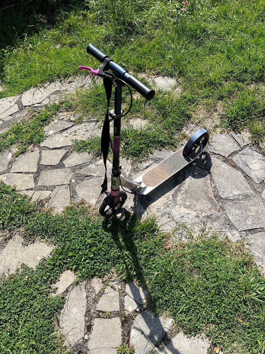 Trottinette Enfant Oxelo MID 9 – Rose, Pliable, Métal – Bon état