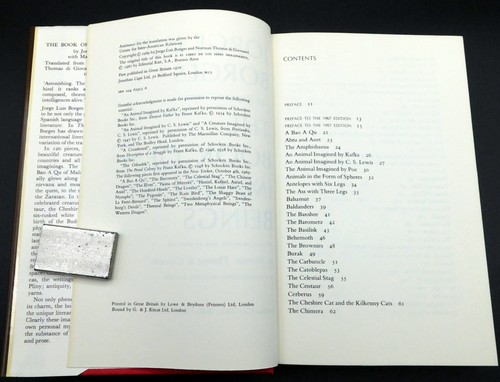 1st Edn Jorge Luis Borges ~ Book Of Imaginary Beings 1969 H/Bk Dj Modern Firsts - Picture 12 of 24