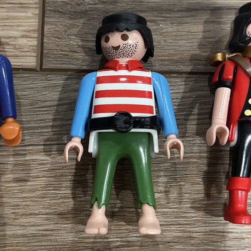 Vintage LOT 7 Geobra Playmobil Figures Mix of People - 1990s - Picture 3 of 15