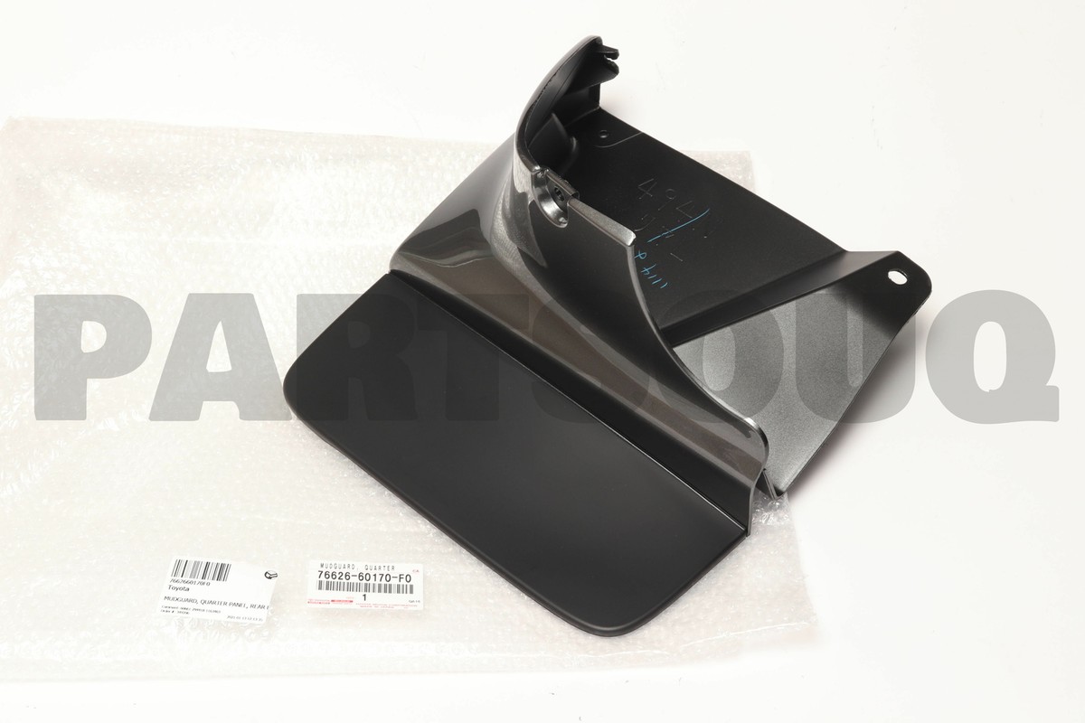 7662660170F0 Genuine Toyota MUDGUARD, QUARTER PANEL, REAR LH 76626  