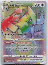 Lugia VSTAR 202/195 Rainbow Rare Silver Tempest Pokemon Holo Near Mint on eBay