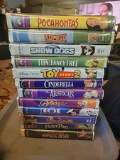 Lot Of 12 Walt Disney Pictures VHS Tapes Family And Kids Movies