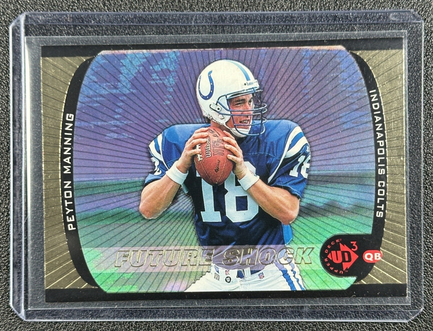 PEYTON MANNING 1998 UPPER DECK UD3 #181 ROOKIE FUTURE SHOCK RC COLTS