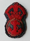 Original Early Pattern Royal Navy Petty Officers Cloth Cap Badge