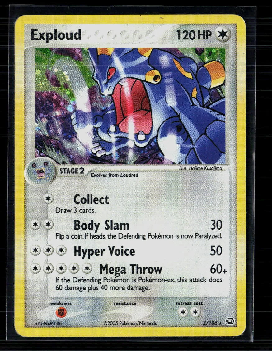 Pokemon 2005 EX Emerald Exploud #3/106