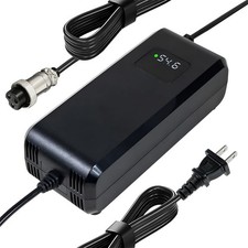 YZPOWER 54.6V 4A Lithium Battery Charger for 48V 13s li-ion Battery GX16-3 12mm