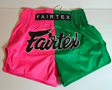 Fairtex Muay Thai Shorts – BS1911 Pink/Green L Large 30-32 Waist