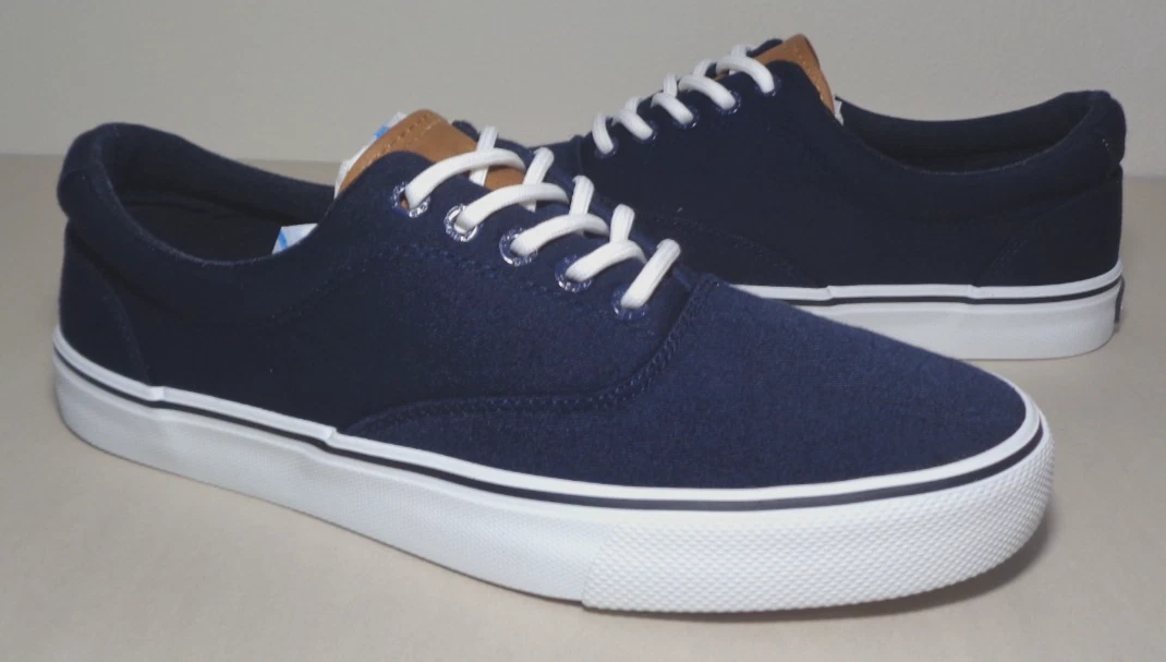 Izod Size 8 M / RANGLEY / Navy / Canvas / Casual Deck Sneakers / New Men's Shoes