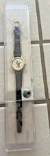 BRAND NEW Women's DISNEY Mickey Mouse Gold Tone Moving Arms Watch w/secur sensor
