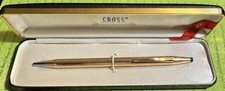 CROSS 14 K Gold Filled Vintage Pen with Original Cross Box -beautiful Works