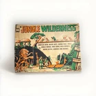 Marx Jungle Wilderness Vintage Play Set Box Native Huts Animals Bridge Canoe