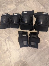 JBM kid Skateboard Protection Knee Pads Elbow and Wrist Pads Set of 6 JR Size