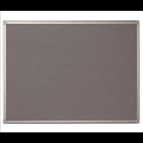 BI-SILQUE Bi-Office Filztafel Maya, Mit Aluminiumrahmen, Graue Filzoberfläche, 60 x 45 cm