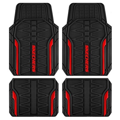 Skechers Car Floor Mats,Heavy Duty Rubber Car Mats Full Set,All Weather Floor...