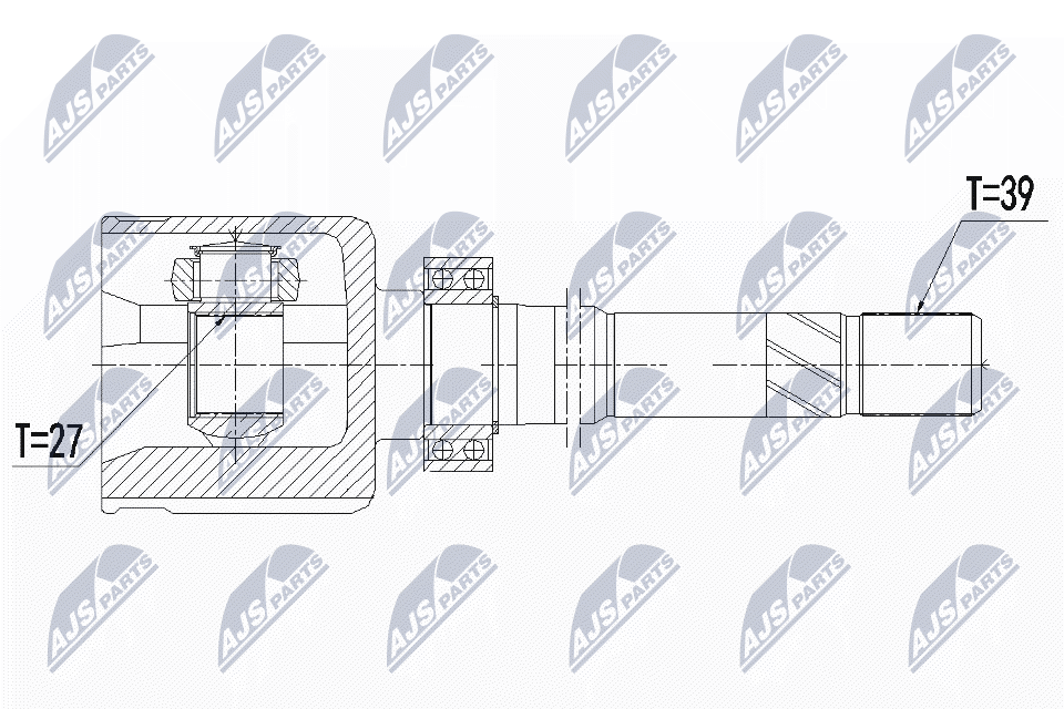 NTY CV Joint Drive Shaft NPW-PL-060 for Fiat Nissan Opel Renault - Image 9
