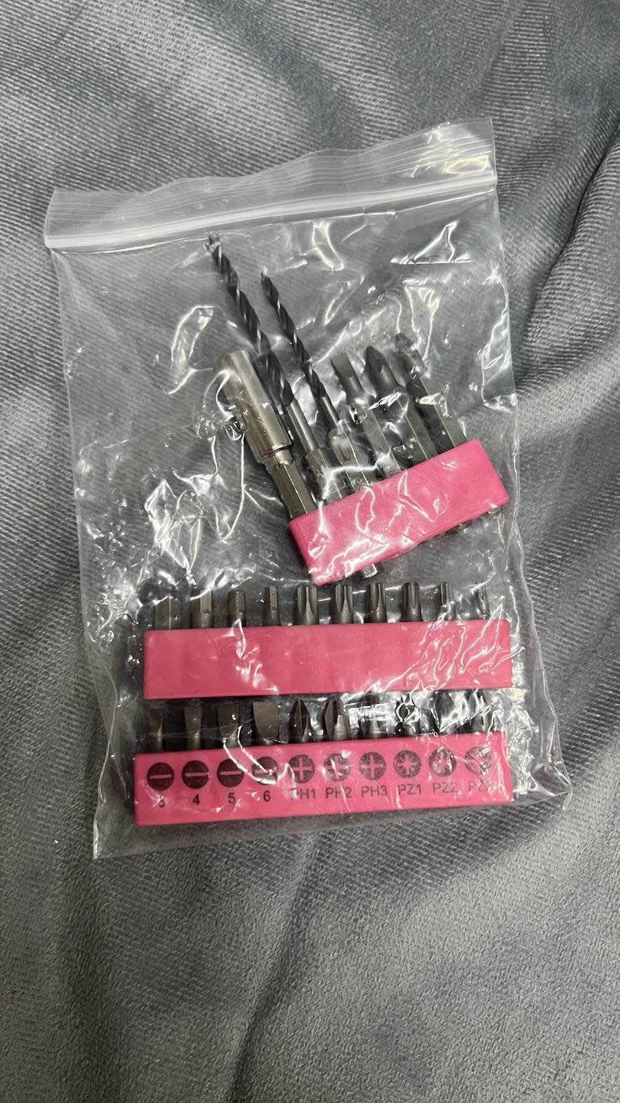 Hi-Spec Electric Screwdriver 27pc 3.6V Pink USB Power Screwdriver (LOT 200593-5)