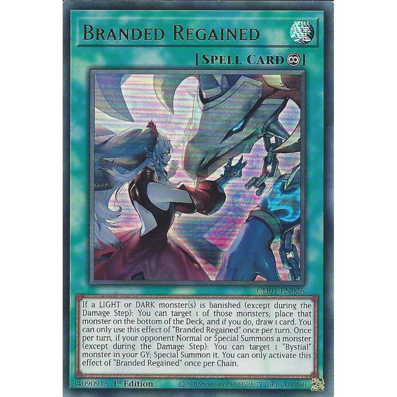 CH01-EN026 Branded Regained : Ultra Rare Card : 1st Edition YuGiOh TCG