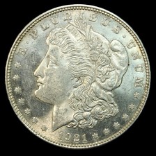 1921 d morgan dollar- Choice UNC-SMH1025