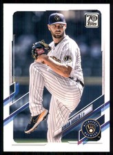 2021 Topps Update #US55 Adrian Houser Milwaukee Brewers 56221