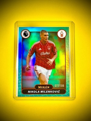 NIKOLA MILENKOVIĆ #77/199 2025-26 Merlin Premier League Nottingham Forest Serbia