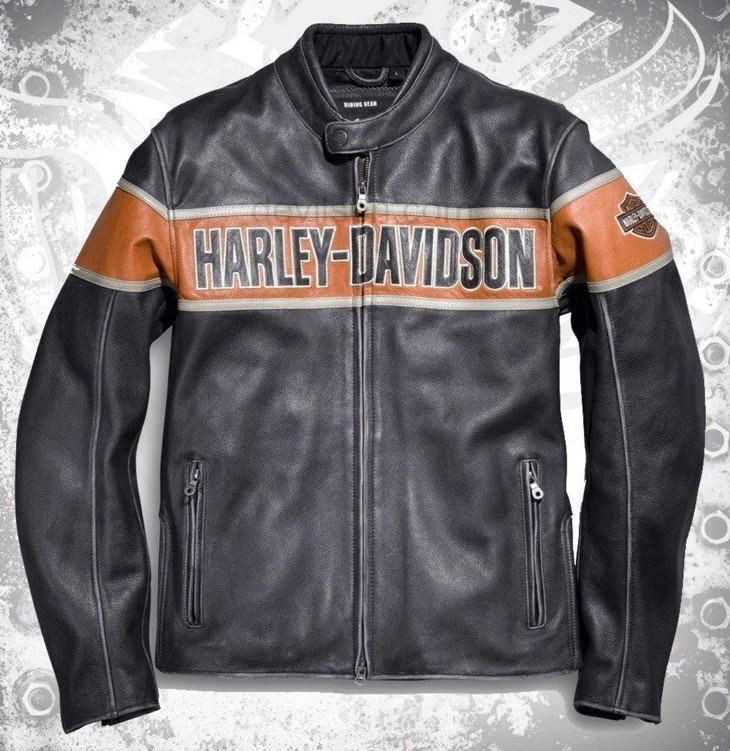 Jacket Mid-weight Harley Davidson Victory Lane Leather Jacket