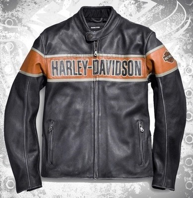 Jacket Mid-weight Harley Davidson Victory Lane Leather Jacket