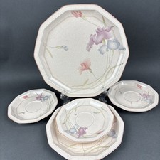 Mikasa Craft Works Magic Moods Lot of 5 Plates Saucers DQ201 Vintage