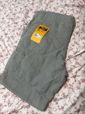 Carhartt Rugged Flex Women  s Denim Railroad Stripe Bib Overalls XL Nwt 16-18